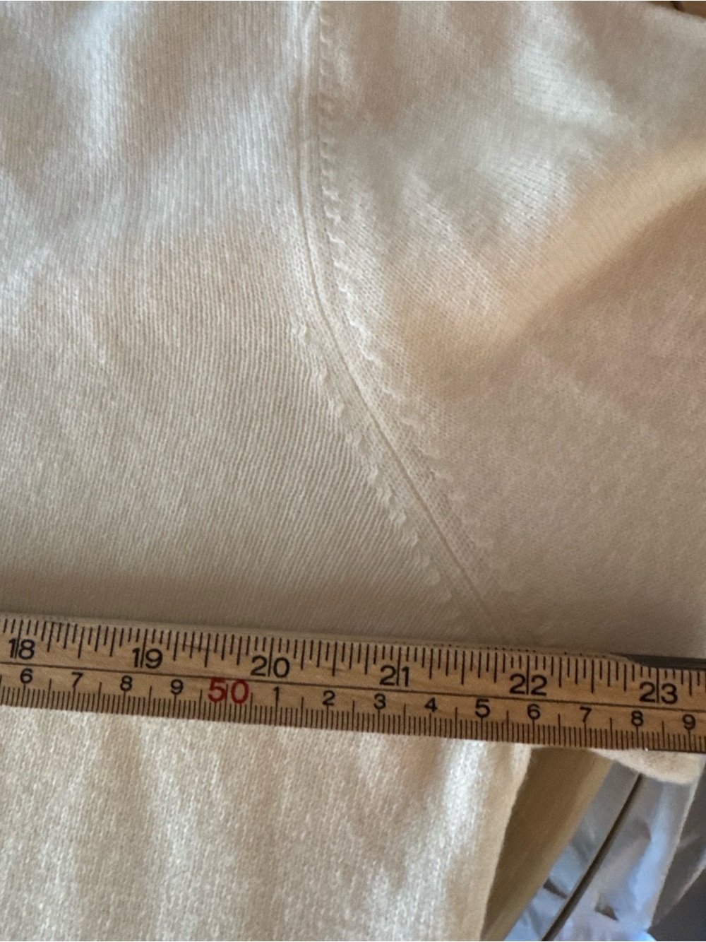 Dixie Italy 100% Wool Off White Polo Sweater Size S - Picture 8 of 8